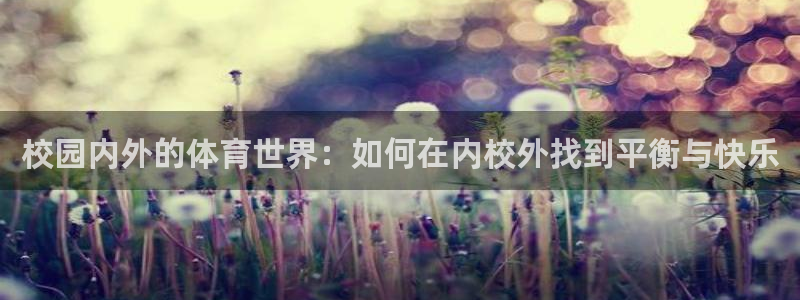 校园内外的体育世界：如何在内校外找到平衡与快乐